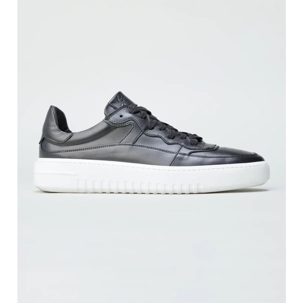 Good Man Brand US 10 LA Sport Black leather Sneakers - NEW - made in Italy